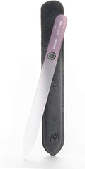 GERMANIKURE Glass Nail File in Suede Sleeve by GERMANIKURE