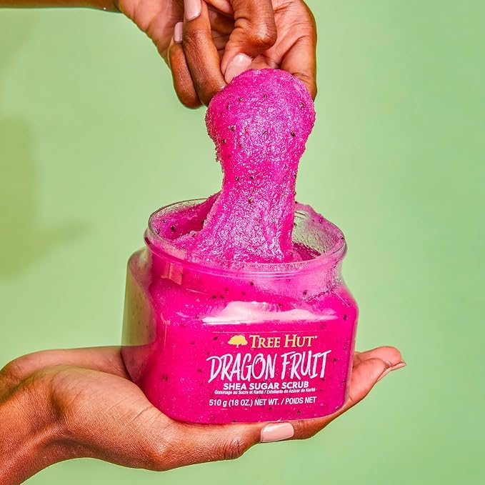 Tree Hut Dragon Fruit Shea Sugar Scrub, Exfoliating, Hydrating & Moisturizing - Image 4