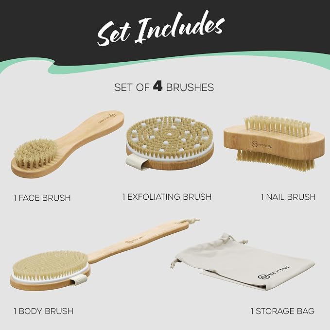 Nevlers Natural Boar Bristle Dry Brush - Image 9