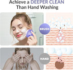 2 Pack Face Scrubber, Silicone Facial Cleansing Brush - Image 5