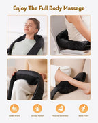 Neck Massager with Heat, Shiatsu Neck and Back Massager, 4D Deep Tissue Kneading - Image 6
