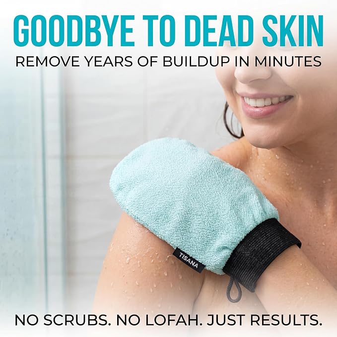 Exfoliating Glove for Shower – Dual-Sided Scrubber Mitt – Deep Exfoliation - Image 2
