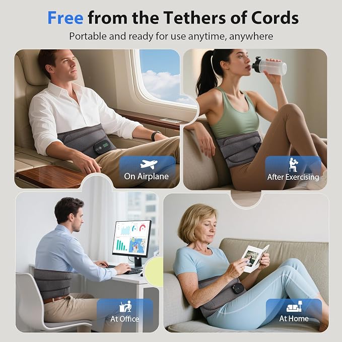 Lower Back Massager with Heat, Heating Pad - Image 5