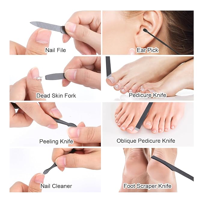 Manicure Set-Stainless Steel Nail Care Set-Professional Ingrown Toenail Clipper - Image 5