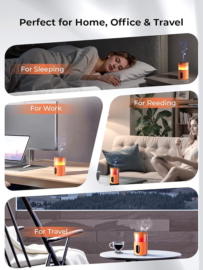 Waterless Diffuser for Essential Oil: Mini Battery Scent Diffuser for - Image 5