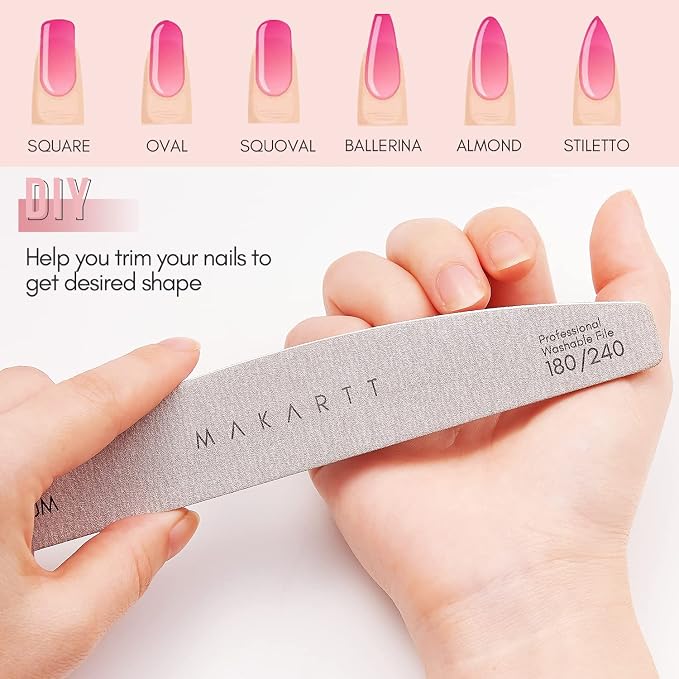 Makartt Nail Files: 180/240 Grit Emery Boards - Image 7