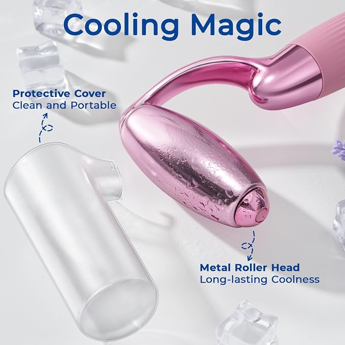 MORGLES Ice Roller for Face, Professional Face Roller Cryotherapy Tool to - Image 2