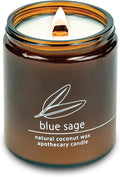 Hemlock Park Blue Sage Apothecary Hand-Poured Scented Candle | Crackling Wood by HemlockPark