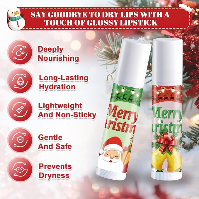 JAOJAO Christmas Lip Balm Bulk, Christmas Hand Cream - Image 4