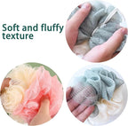 24 Pack Travel Loofah, Individually Wrapped Small Loofah Shower Pouf, 4 inch - Image 5