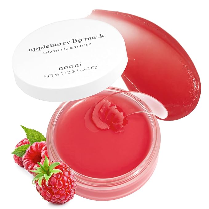 NOONI Vegan Appleberry Lip Mask Overnight – Hydrating Lip Balm & Butter by nooni