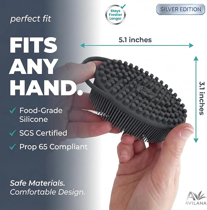 Avilana Silver Edition Body Scrubber - Image 3