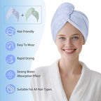 Microfiber Hair Drying Towel Wrap - Image 2