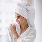 Towel and Linen Mart 100% Cotton White 6 Pack Medium Bath Towel Set, Quick Dry - Image 3