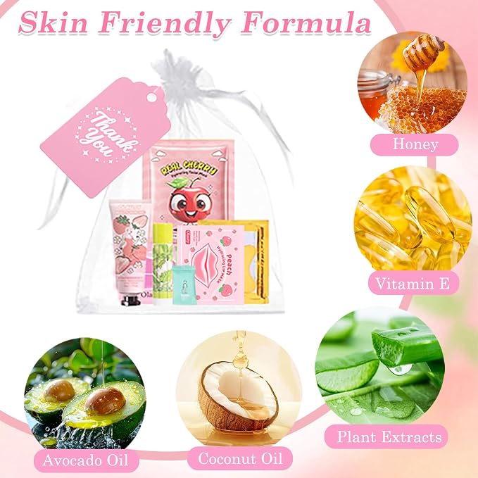 90PCS Spa Party Supplies for Girls, Spa Skincare Sets Party Favors Include Face - Image 6