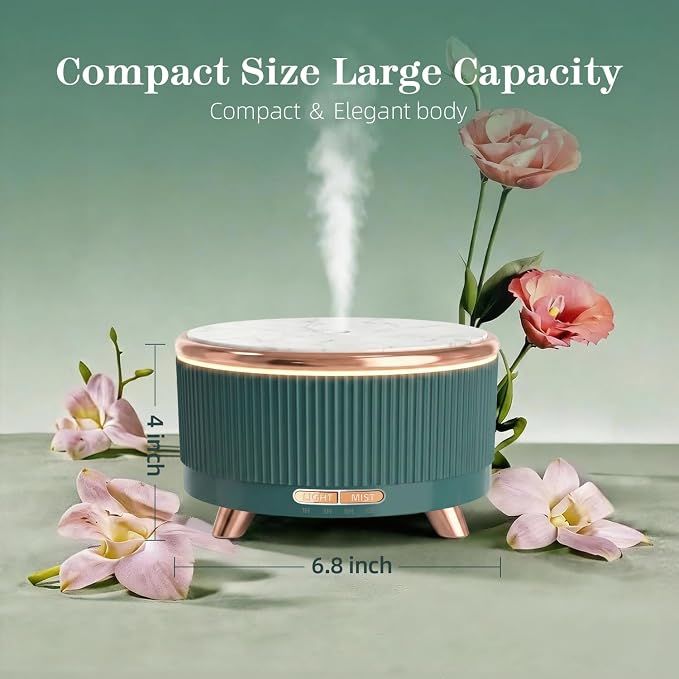 500ML Large Capacity Essential Oil Diffuser, Ultrasonic Aromatherapy Diffuser - Image 8
