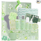 30 Pcs Spa Gifts for Women & Men, Bergamot Jasmine Bath & Body Gift Basket by SaintRoy