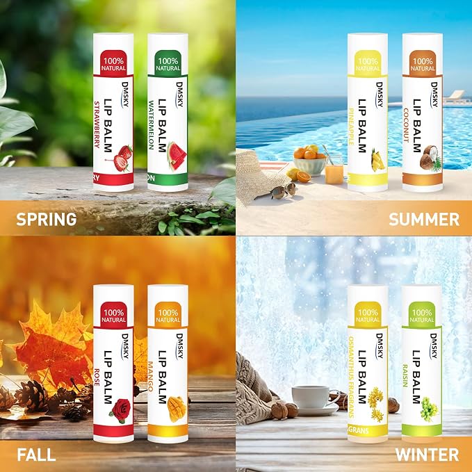 DMSKY Lip Balm Bulk 108 Pack, Lip Balm Hydrating - Image 3