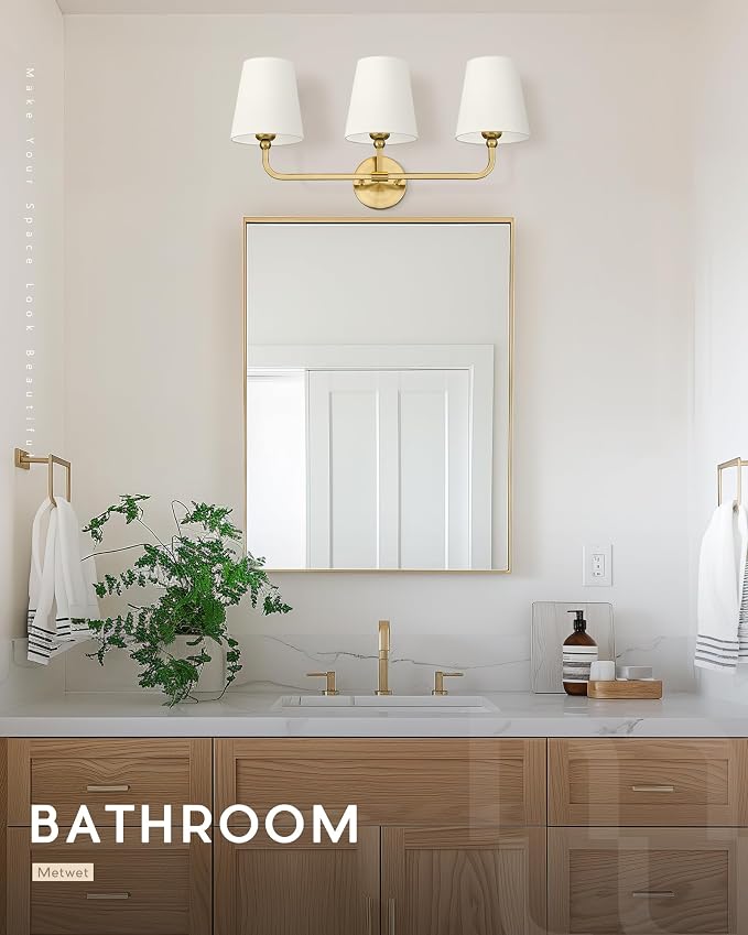 Bathroom Light Fixtures, Brushed Gold Vanity Lights - Image 7