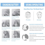 Waterproof Facial Cleansing Spin Brush Set - Image 8