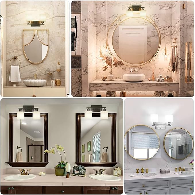 Bathroom Vanity Light Fixture Over Mirror - Image 7
