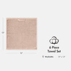 Madison Park 6-Piece Towel Washcloths Set - Image 9