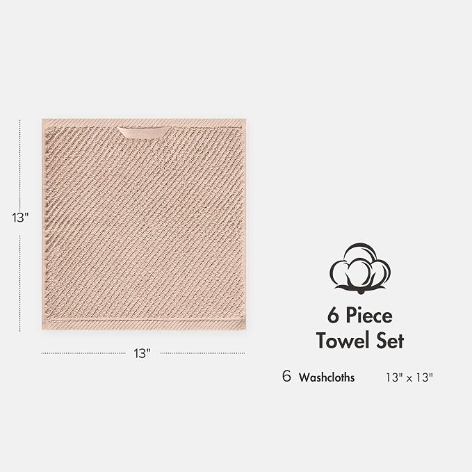 Madison Park 6-Piece Towel Washcloths Set - Image 9
