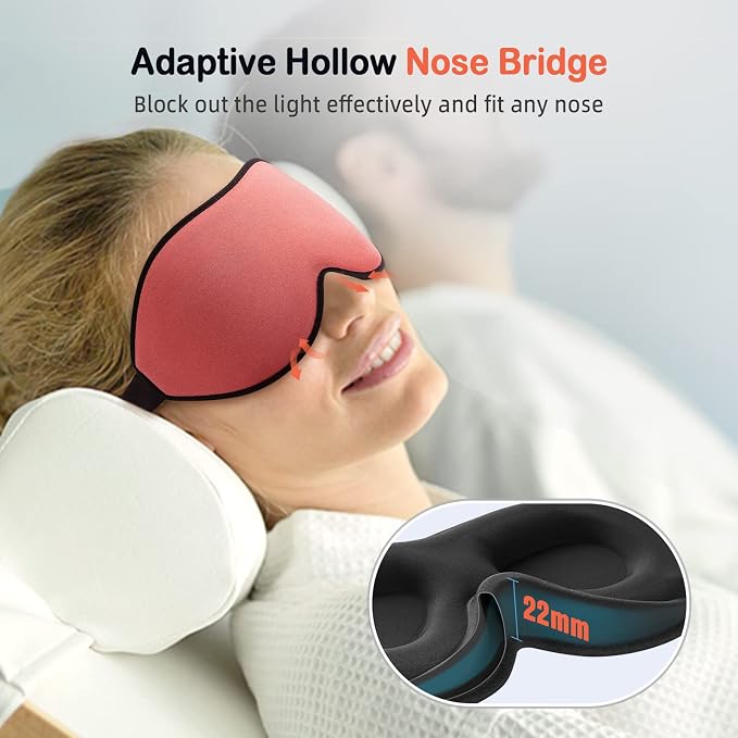 LitBear Sleep Masks for Women, Sleep Eye Mask for Sleeping, Comfortable Night - Image 2