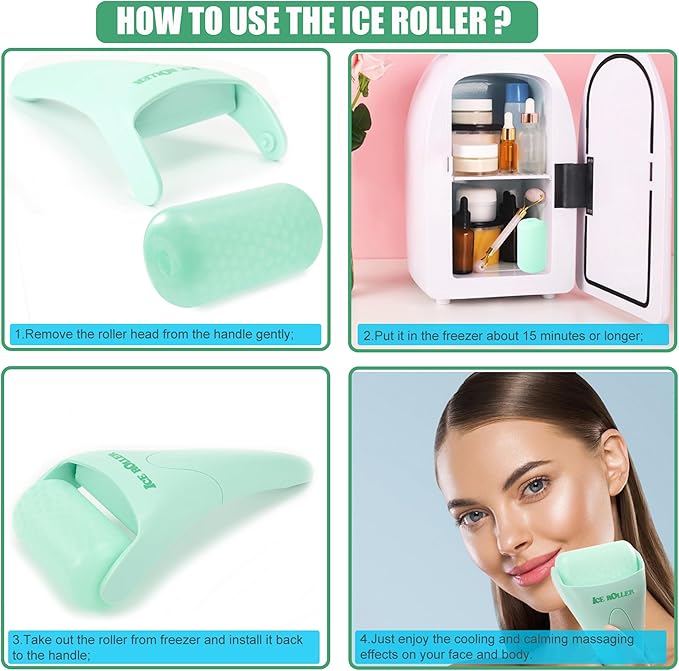 2 Pack Ice Roller for Face and Body Massage, Facial Roller Skin Care Tool for - Image 6
