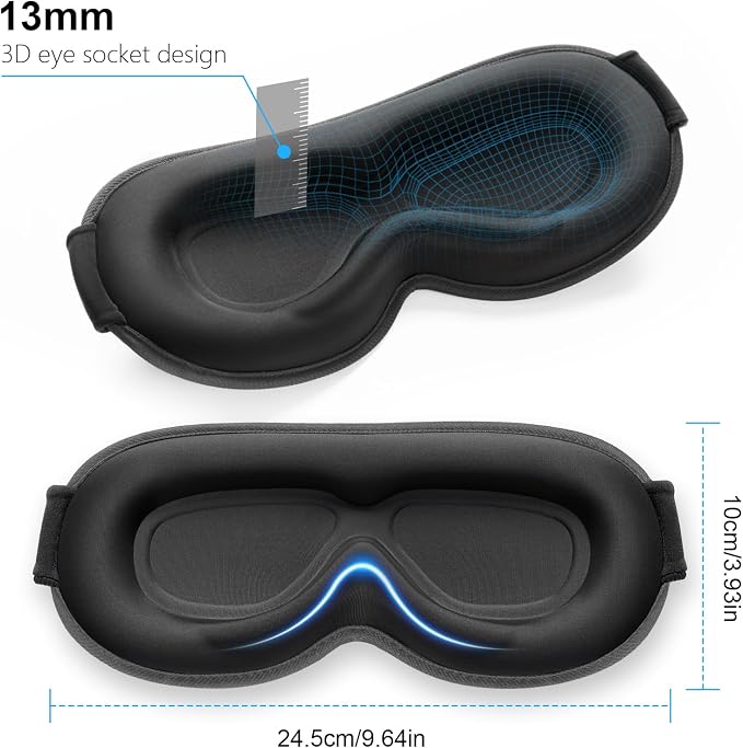 Gritin 100% Blackout Sleep Eye Mask - Image 9