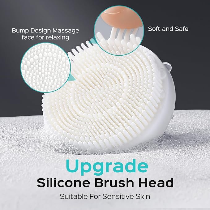 COSLUS Face Scrubber Facial Cleansing Brush: 2 Speed Adjustable Face Cleansing - Image 7