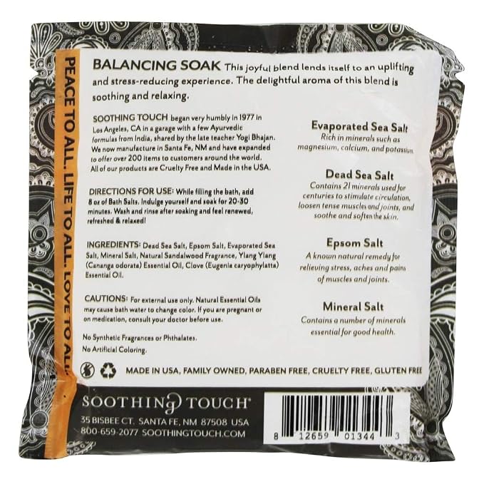 Soothing Touch Balancing Soak Bath Salts Pouch, 8 Oz - Image 2