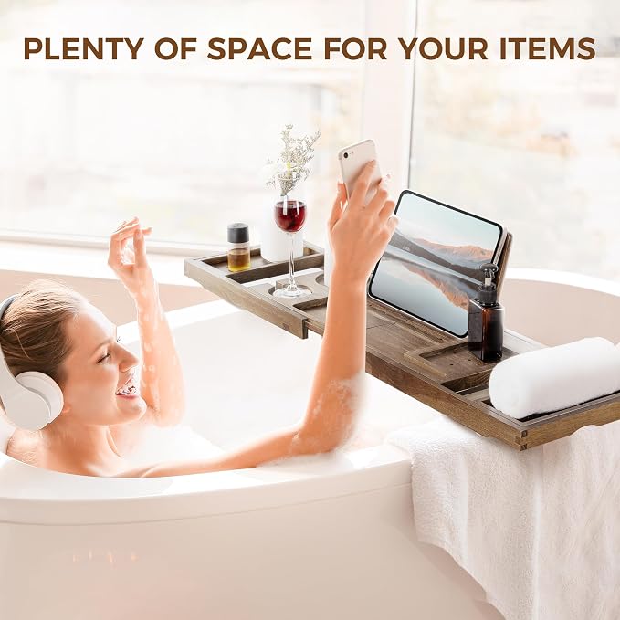 Teak Bathtub Tray - Image 6
