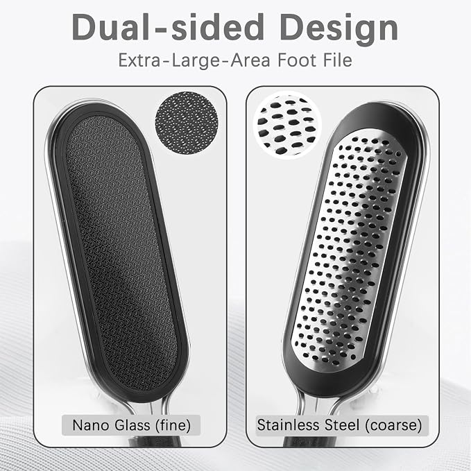 FREATECH Nano Glass & Stainless Steel Foot File 2-in-1 Foot Rasp - Image 3