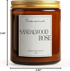 Sandalwood & Rose Scented Candles - Image 9