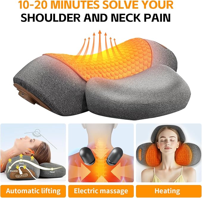 3-in-1 Neck Massager Pillow, Neck Massager - Image 3