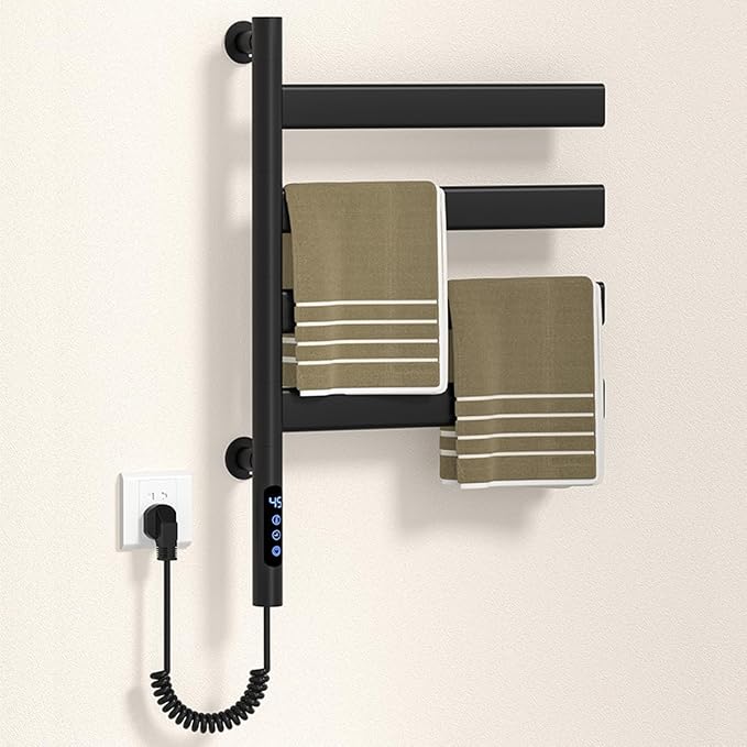 Smart Rotating Heated Towel Rack by VOKIM