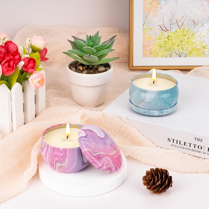 Candles Gift Set for Women, Aromatherapy Candles for Home Scented 4 Pack - Image 7