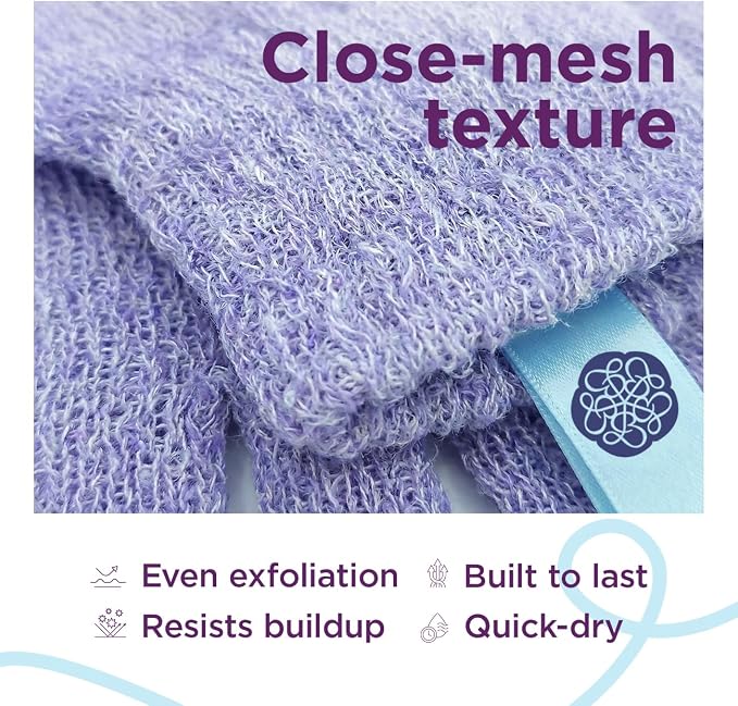 Love Being Scrubbed Body Exfoliating Gloves, Stretchy Exfoliating Body Scrubber - Image 6