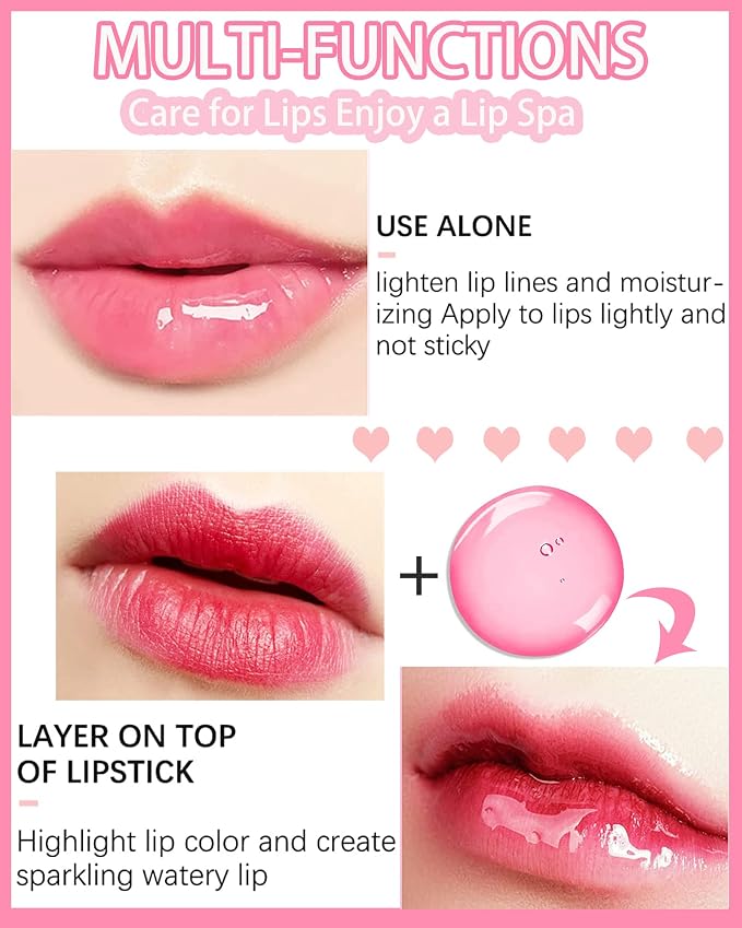 Plumping Lip Glow Oil, Hydrating Tinted Lip Oil Gloss, Transparent Toot Lip Oil - Image 3