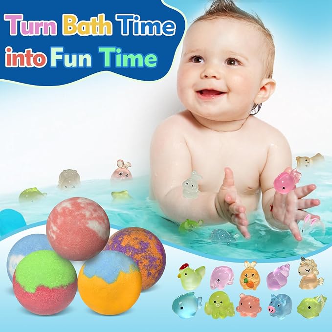 Bath Bombs for Kids with Surprise Inside, 30 Pack Kids Bath Bombs with Toys - Image 3