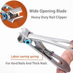 Toenail Clippers for Seniors Thick Toenails Angled Head Large Toe Nail Clippers - Image 3