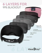 MUSICOZY Bluetooth 5.4 Sleep Headphones Eye Mask, Breathable Sleeping Headband - Image 6
