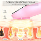 Silicone Facial Cleansing Brush, Portable Electric Face Scrubber - Image 3