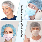 Disposable Bouffant Caps, 21inches Hair Net, Elastic Dust Cap - Image 4