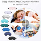 BBTO 8 Pcs Sleep Mask, Silk Eye Mask - Image 4
