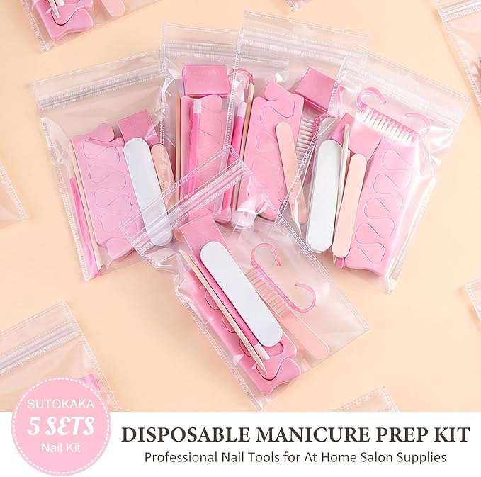 SUTOKAKA 5 Sets Manicure Prep Kit - Image 3