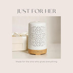 Earnest Living Essential Oil Diffuser White Ceramic Diffuser 100 ml Timers - Image 10
