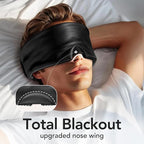 LitBear Silk Sleep Mask for Women Men, Adjustable 100% Mulberry Silk Sleep Eye - Image 4
