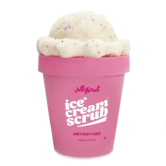 Ice Cream Scrub, Clean Exfoliating Sugar Scrub by JollyScrub